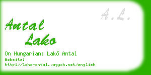 antal lako business card